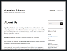 Tablet Screenshot of openmana.com